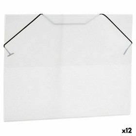 Carpeta Negro Transparente A4 (26 x 1 x 35,5 cm) (12 Unidades)