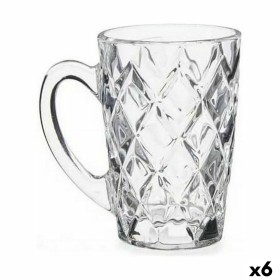 Tasse Diamant Transparent verre (110 ml) (6 Unités