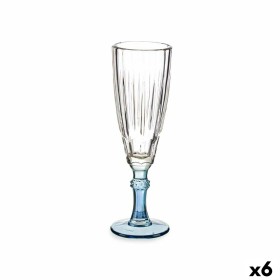 Copa de champán Exotic Cristal Azul 6 Unidades (170 ml)