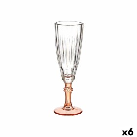 Copa de champán Exotic Cristal Salmón 6 Unidades (