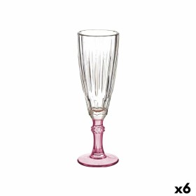 Copa de champán Cristal Rosa 6 Unidades (170 ml) Vivalto - 1