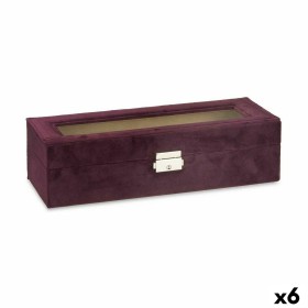 Box for watches Metal (30,5 x 8,5 x 11,5 cm) (6 Un