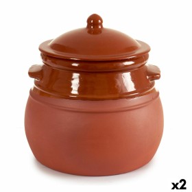 Casserole with Lid Baked clay 4,5 L 25 x 27 x 25 c