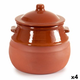 Casserole with Lid Baked clay 2 L 19 x 20,5 x 18 c