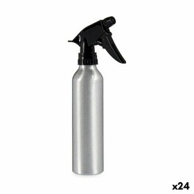 Botella Pulverizadora Negro Plateado Aluminio 300 