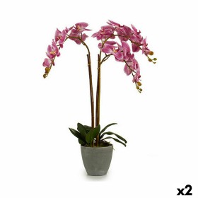 Planta Decorativa Orquídea Plástico 33 x 77 x 33 c