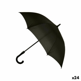 Regenschirm Schwarz Metall Stoff 100 x 100 x 84 cm
