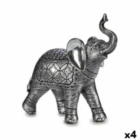 Figura Decorativa Elefante Plateado 27,5 x 27 x 11