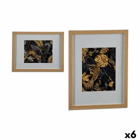 Pintura Dourado Folha de planta Aglomerado 43 x 32