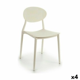 Dining Chair White Plastic 41 x 81 x 49 cm (4 Unit
