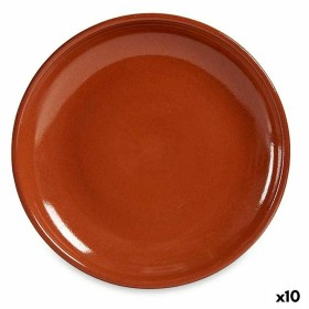 Flat Plate Meat Baked clay 23 x 2 x 23 cm (10 Unit