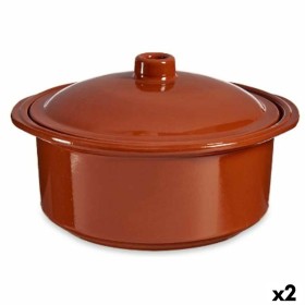 Casserole with Lid Baked clay 3,5 L 28,5 x 16 x 27