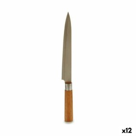 Kitchen Knife 3 x 33,5 x 2,5 cm Silver Brown Stain