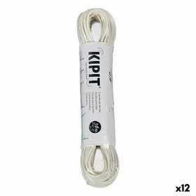 Corda para estendal 30 m Branco PVC (12 Unidades)