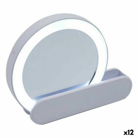 Espejo Luz LED 9 x 2 x 10 cm Blanco ABS (12 Unidad