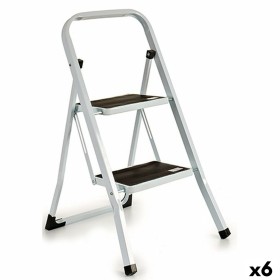 Folding ladder White Black Iron 44,5 x 48 x 78,5 c