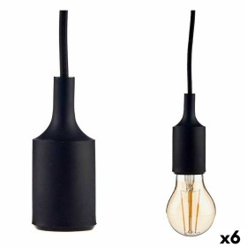 Lámpara de Techo 60 W 220-250 V Negro Plástico (6 