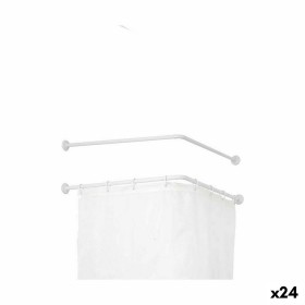 Barra para Cortinas De ducha Blanco Aluminio 80 cm