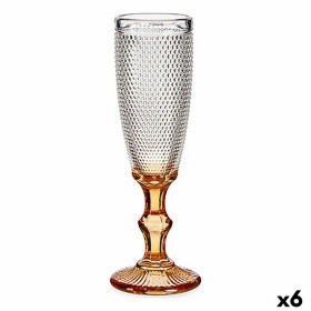 Copa de champán Puntos Ambar Vidrio 180 ml (6 Unidades) Vivalto - 1