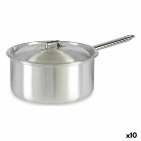Saucepan with Lid Ø 24 cm Silver Aluminium 5 L (10