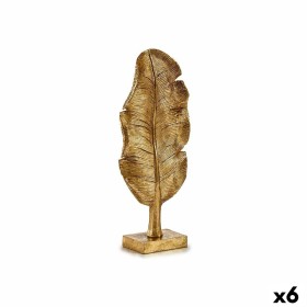 Figurine Décorative Feuille d'une plante Doré 8 x 