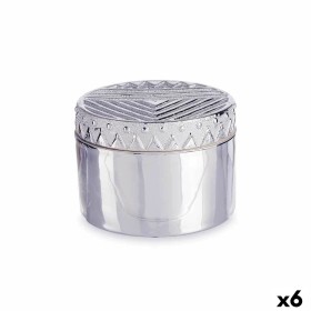 Jewelry box Silver Ceramic 13,5 x 9,5 x 13,5 cm (6
