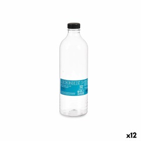 Garrafa Preto Transparente Plástico 1,5 L 9 x 29,2 x 9 cm (12