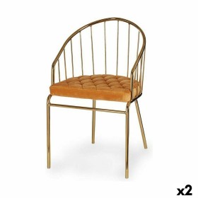 Chair Bars Golden Mustard Iron 51 x 81 x 52 cm (2 