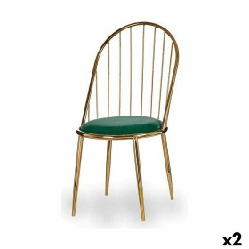 Stuhl Stangen grün Gold Eisen 48 x 95,5 x 48 cm (2