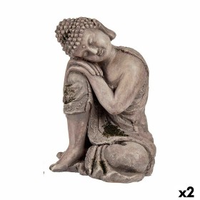 Figura Decorativa para Jardín Buda Poliresina 23 x