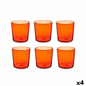Set de Vasos Bistro Rojo Vidrio 380 ml (4 Unidades