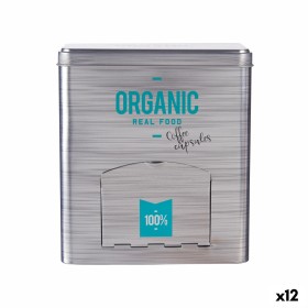 Porta cápsulas Organic Café Dispensador Gris Hojal