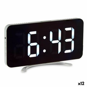Relógio Digital de Mesa Branco ABS 15,7 x 7,7 x 1,