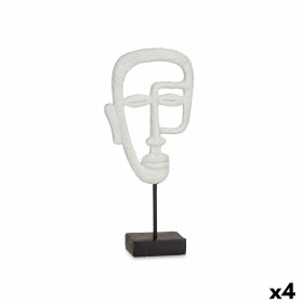 Figura Decorativa Cara Blanco 19,5 x 38 x 10,5 cm 