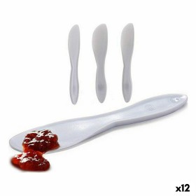 Set de Cuchillos 18 x 3,5 x 1 cm Blanco Plástico (