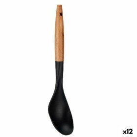 Cucharón Negro Natural Madera 7 x 33,5 x 3,5 cm (1