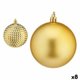 Set de Bolas de Navidad Dorado Plástico 8 x 9 x 8 