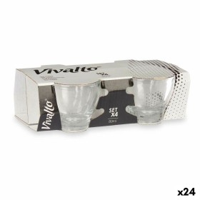 Juego de Tazas de Café Transparente Vidrio 80 ml (