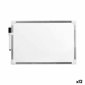 Magnetic Board with Marker White Aluminium 20 x 30