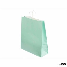 Bolsa de Papel Verde 32 X 12 X 50 cm (100 Unidades