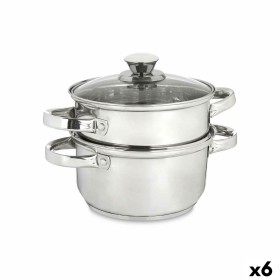 Steamer with Pan Stainless steel 1,8 L 24,5 x 14 x