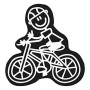 Adesivo para Automóveis Family Homem Bicicleta