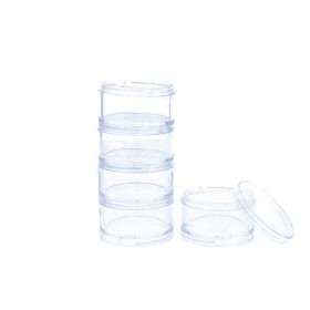 Vaso de mezclas Eurostil PLASTICO TUBO Transparente Uñas (5 uds)