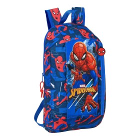 Mochila Casual Spiderman Great power Rojo Azul (22 x 39 x 10 cm)