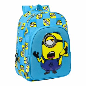 School Bag Minions Minionstatic Blue (26 x 34 x 11