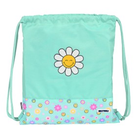 Backpack with Strings Smiley Summer fun Turquoise (35 x 40 x 1