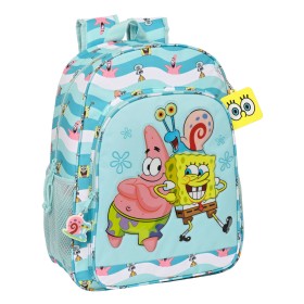 School Bag Spongebob Stay positive Blue White (33 