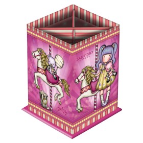 Pencil Case Gorjuss Carousel Pink Cardboard (8.5 x 11.5 x 8.