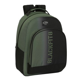 Mochila Escolar BlackFit8 Gradient Negro Verde militar (32 x 42