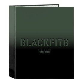 Carpeta de anillas BlackFit8 Gradient Negro Verde militar A4